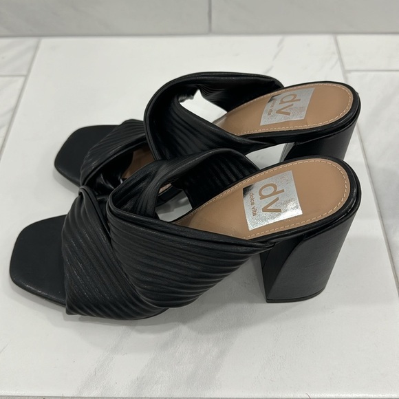 NEW! Dolce Vita Black Emeley Slip-On Double Band Dress Sandals - Size 6.5 - Picture 6 of 16